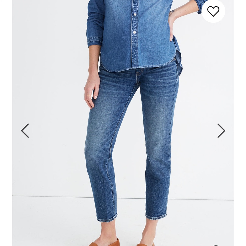 Madewell maternity classic straight